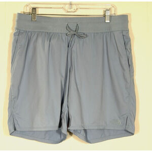 The North Face Aphrodite Bermuda Motion Shorts Size XL Light Blue Zip Pocket